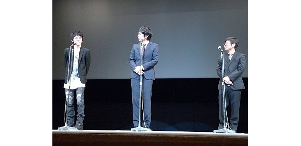 林、徳井、熊切の3ショット