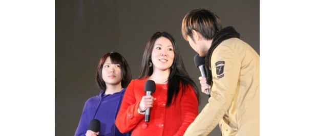 上映作品「ナビィの恋」を推薦した一般ゲストの田崎豊夏さんと山城優子さん