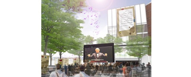 サブ会場の新町北公園（オリックス劇場向い）のイベントイメージ