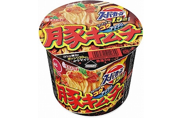 スーパーカップ1.5倍「豚キムチラーメン」