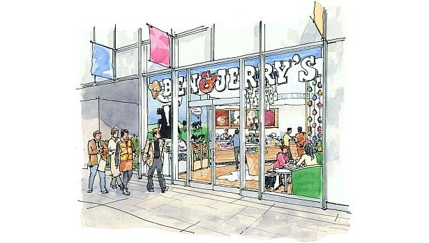 連日行列ができる「BEN＆JERRY'S 表参道ヒルズ店」