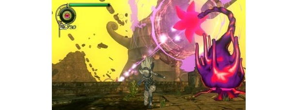 「GRAVITY DAZE/重力的眩暈：上層への帰還において、彼女の内宇宙に生じた摂動」ゲーム内画像