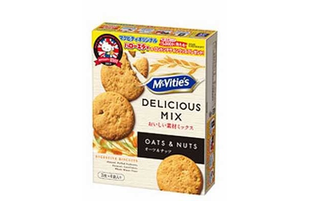 キャンペーン対象商品「マクビティ　デリシャスミックス　オーツ＆ナッツ」(198円)