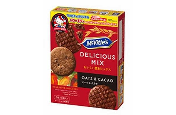 キャンペーン対象商品「マクビティ　デリシャスミックス　オーツ＆カカオ」(198円)
