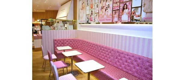 店舗内には飲食ブースも設置