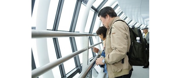 大勢の来場者が眼下に広がる絶景を楽しんでいた