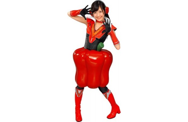 渡辺麻友さんはアカピーマンジャー（赤ピーマン）に