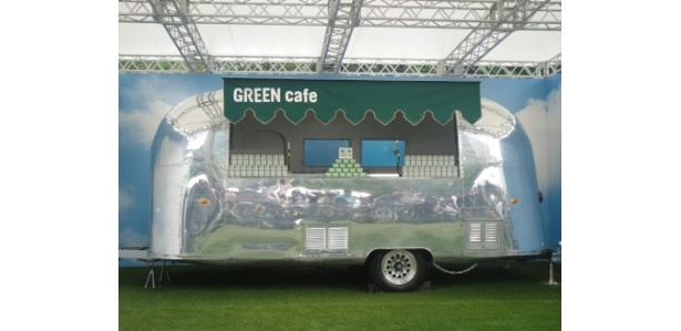 CMの「GREEN cafe」が全国7都市に登場！ 松本潤「仕事が早めに終わったらチャレンジしたい」