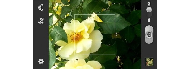 ズームイン、ズームアウトは画面のピンチイン、ピンチアウトで可能。音量ボタンの操作でも拡大、縮小できる