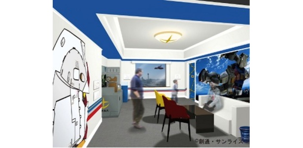 【写真を見る】主人公アムロ・レイの属する地球連邦軍仕様の部屋