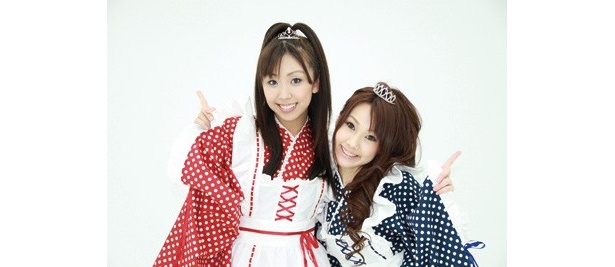 「OSAKA 翔 GANGS」の選抜メンバーとして登場する漫才コンビ「ツンデレラ」のNoN(左)とYUKA(右)