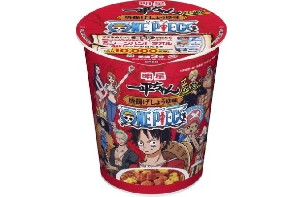 「明星 一平ちゃん ワンピース 唐揚げしょうゆ味」(193円)
