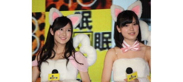 矢倉楓子さんと松田栞さん(左から)