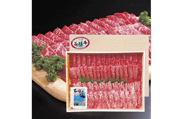 通信販売4位の「沖縄県産黒毛和牛 石垣牛 ロース＆カルビ焼肉 400gセット」