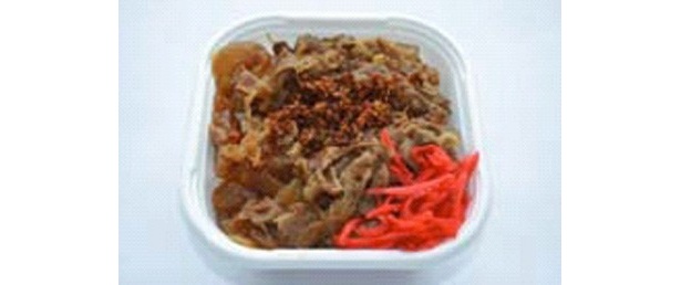 食べるラー油がけ牛丼(600円)