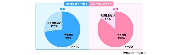 Q.「草食系男子」が増えていると思いますか？