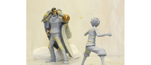 ルフィとクロコダイルの一騎打ちを再現したジオラマも作成中