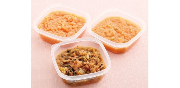 新登場の食べきりサイズの味は中辛、ワサビ、高菜、昆布、しそ、コラーゲン、小辛、ハバネロの全8種。