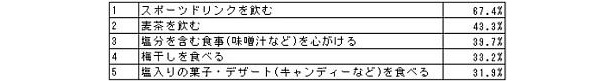 Q.「塩分・ミネラル」の摂取方法を教えてください