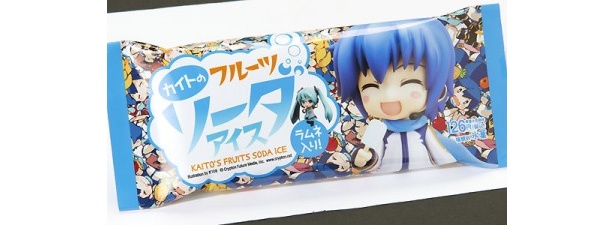 アイス好きのKAITOをイメージした「カイトのフルーツソーダアイス」(126円)
