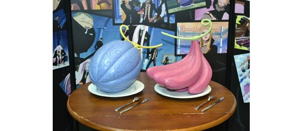 会場には悪魔の実も展示されている