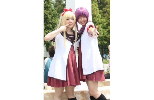 漫画＆テレビアニメ「ゆるゆり」の歳納京子と杉浦綾乃