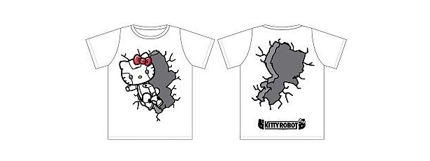 キティロボットの柄がかわいいTシャツも会場限定！｢オリジナルTシャツ｣(S・M・L、3675円)