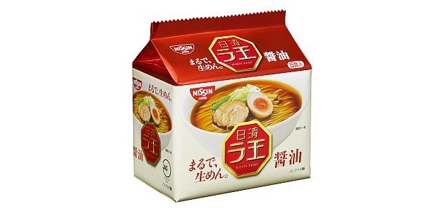 「日清ラ王 醤油 5食パック」(メーカー希望小売価格525円)