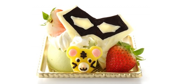 「虎徹のアイパッチ抹茶ムース」(750円)
