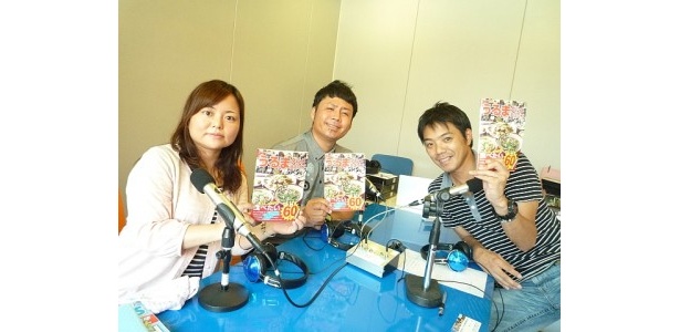 沖縄県内で活躍中の芸人・ベンビーさん(写真右)と一緒にPR！