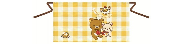 イラスト入りのタオルエプロン