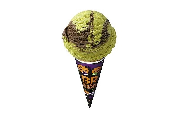 怪しげなカラーのハロウィン限定フレーバーも発売！ピスタチオとチョコレートアイスクリームの「ピスタチオ スクリーム」