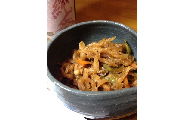 野菜の煮物とも合います。今回は切り干し大根をおつまみに。