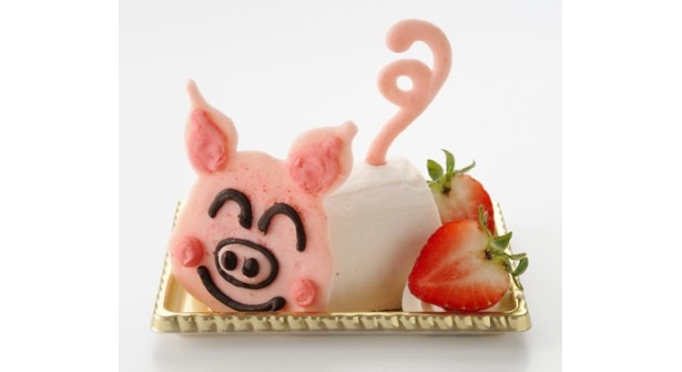 ヨーグルトムースでできた「陽気なブーちゃん」(650円)
