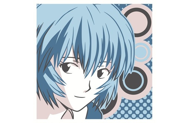 F賞の綾波レイが描かれたハンドタオル