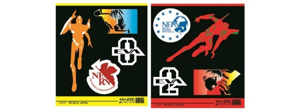 走行中のエヴァがデザインされたステッカー