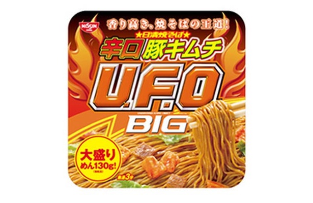 寒い季節に嬉しい！「日清焼そばU.F.O」に辛口豚キムチ味が登場