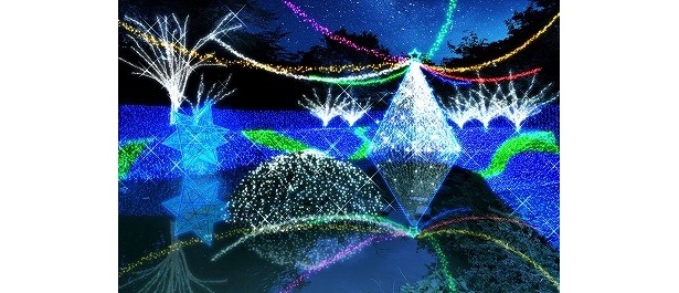 「光のアクアガーデン」は9mもあるツリーが光り輝く