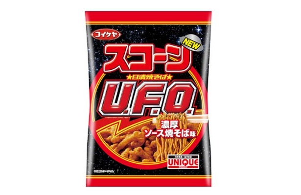 【写真を見る】「スコーン 日清焼そばU.F.O. 濃厚ソース焼そば味」