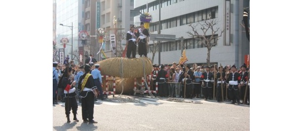 東（牡綱）を待ち構える西（雌綱）