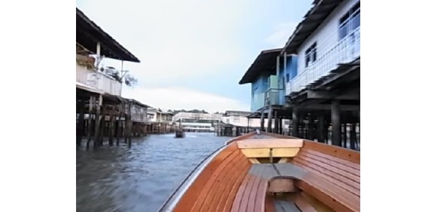 ブルネイにある世界最大の水上の住宅街