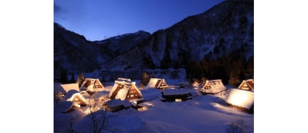 日本を代表する伝統住居。富山県にある世界遺産の村落