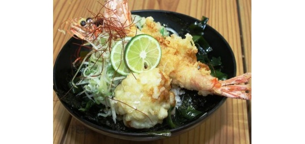 徳島県「天然足赤えび天丼」