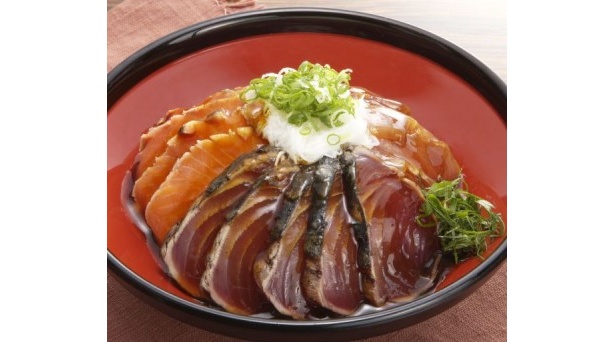 高知県「土佐漁師の三色丼」