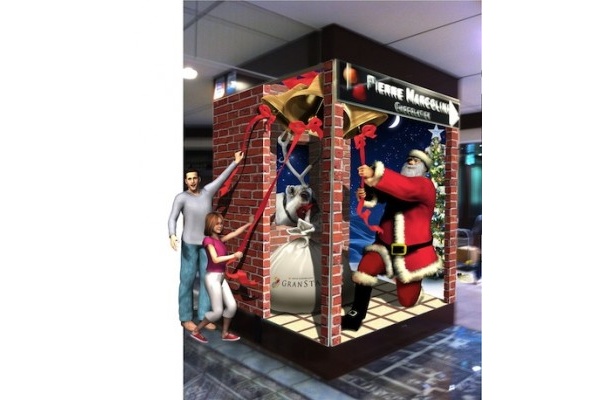 11月16日(金)よりサンタクロースのトリックアートも登場