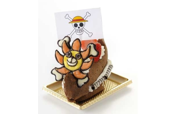 細部まで作り込まれた「サニー号のクレープケーキ」(750円)