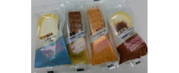 【写真を見る】ファミリーマートで発売！　ワンハンドタイプのスイーツのラインナップ