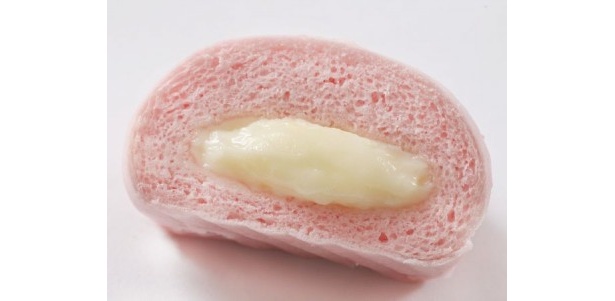 「ミニーマウスまん」のミルクの部分