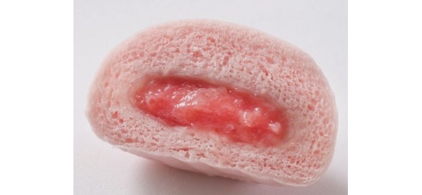「ミニーマウスまん」のストロベリーの部分