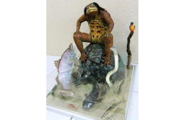 リアルに作られたフィギュアも多数展示